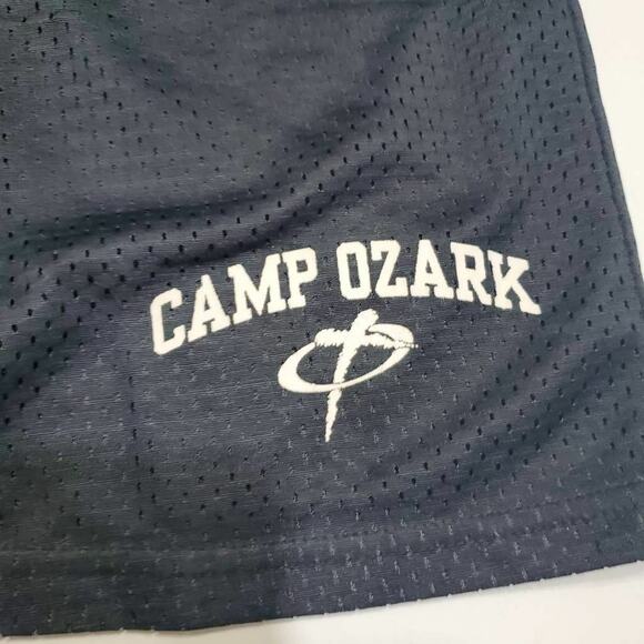 Camp Ozark Boy Medium Activewear Basketball Short Black Drawstring Elastic Waist - Picture 3 of 12